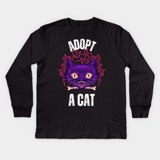 Adopt A Cat Kids Long Sleeve T-Shirt